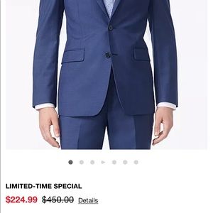 Calvin Klein Mens Infinite Stretch Blue Suit 46R 36x30 worn 1x, like new!